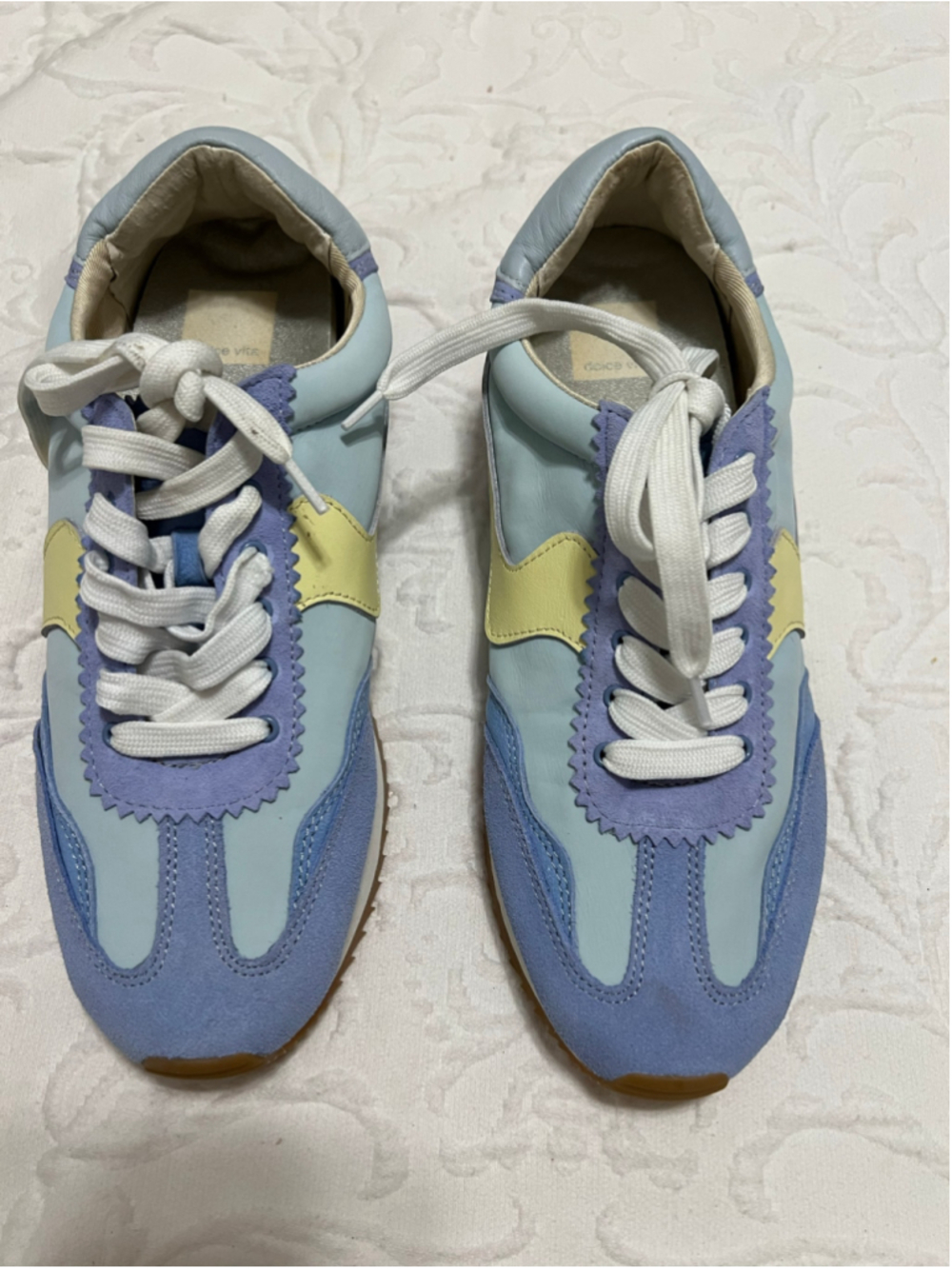 Women's Dolce Vita B.Ntcd Sneakers Blue and Yellow Multi-Color Shoes 8.5